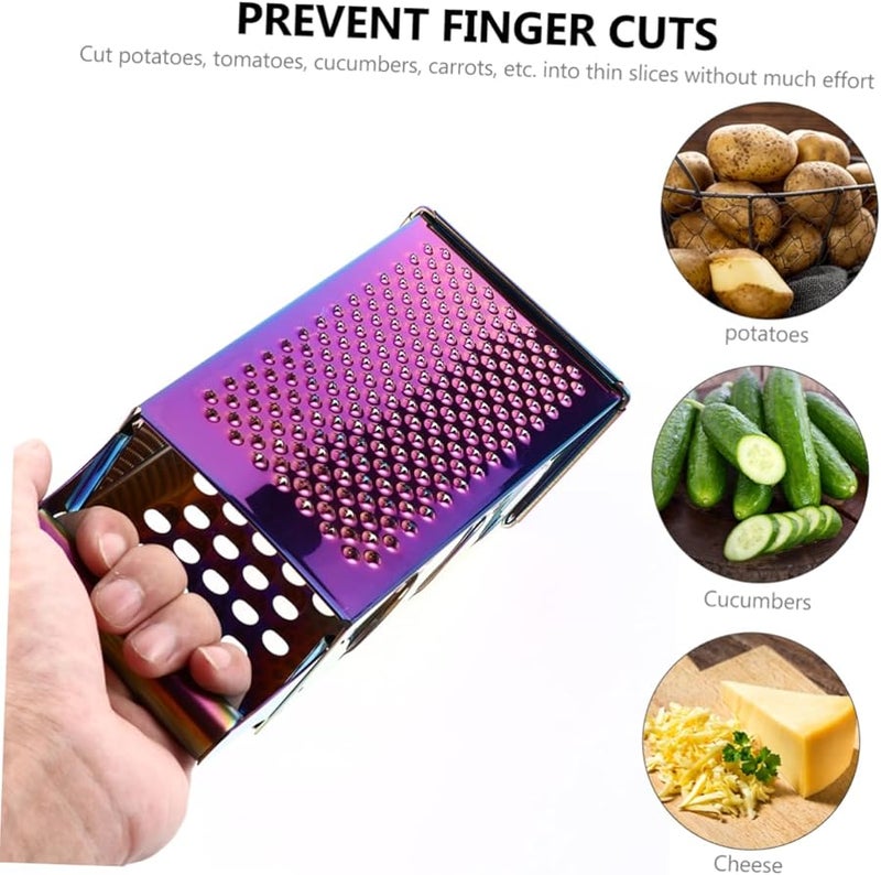 Stainless Steel Box Grater for Effortless Vegetable Slicing Shredding Potatoes Carrots Cucumbers - Image 4